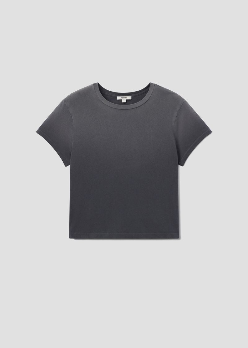 Adine Shrunken Tee in Windstorm flat
