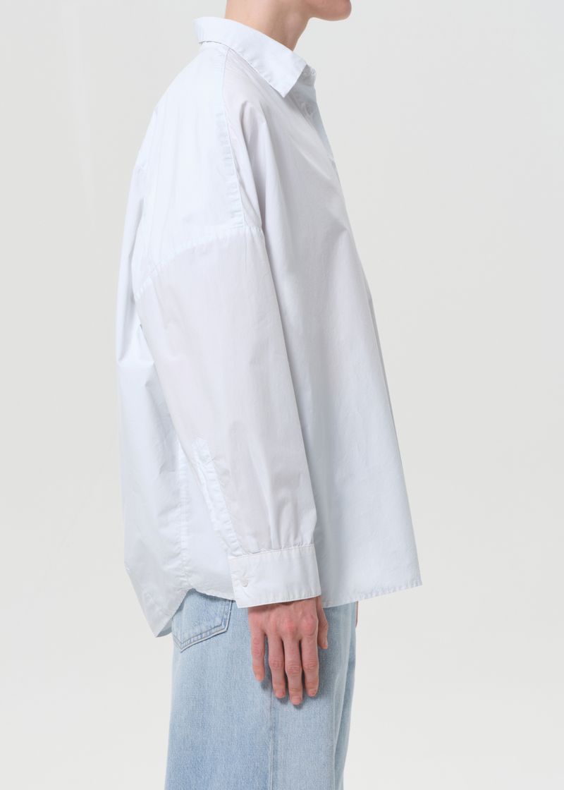 Roux Balloon Shirt in Hail side