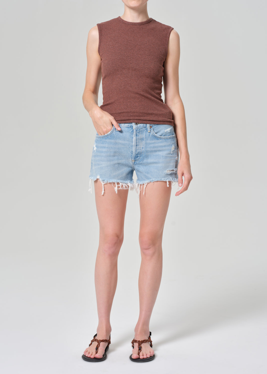 Agolde parker vintage cutoff shorts on sale