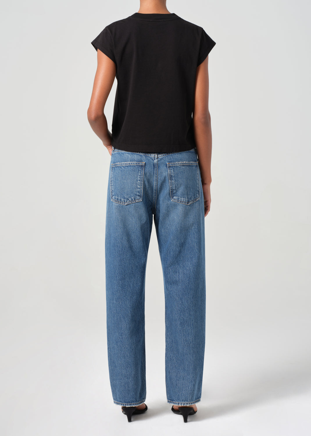 90S Jean Mid Rise Loose Fit in Essence back