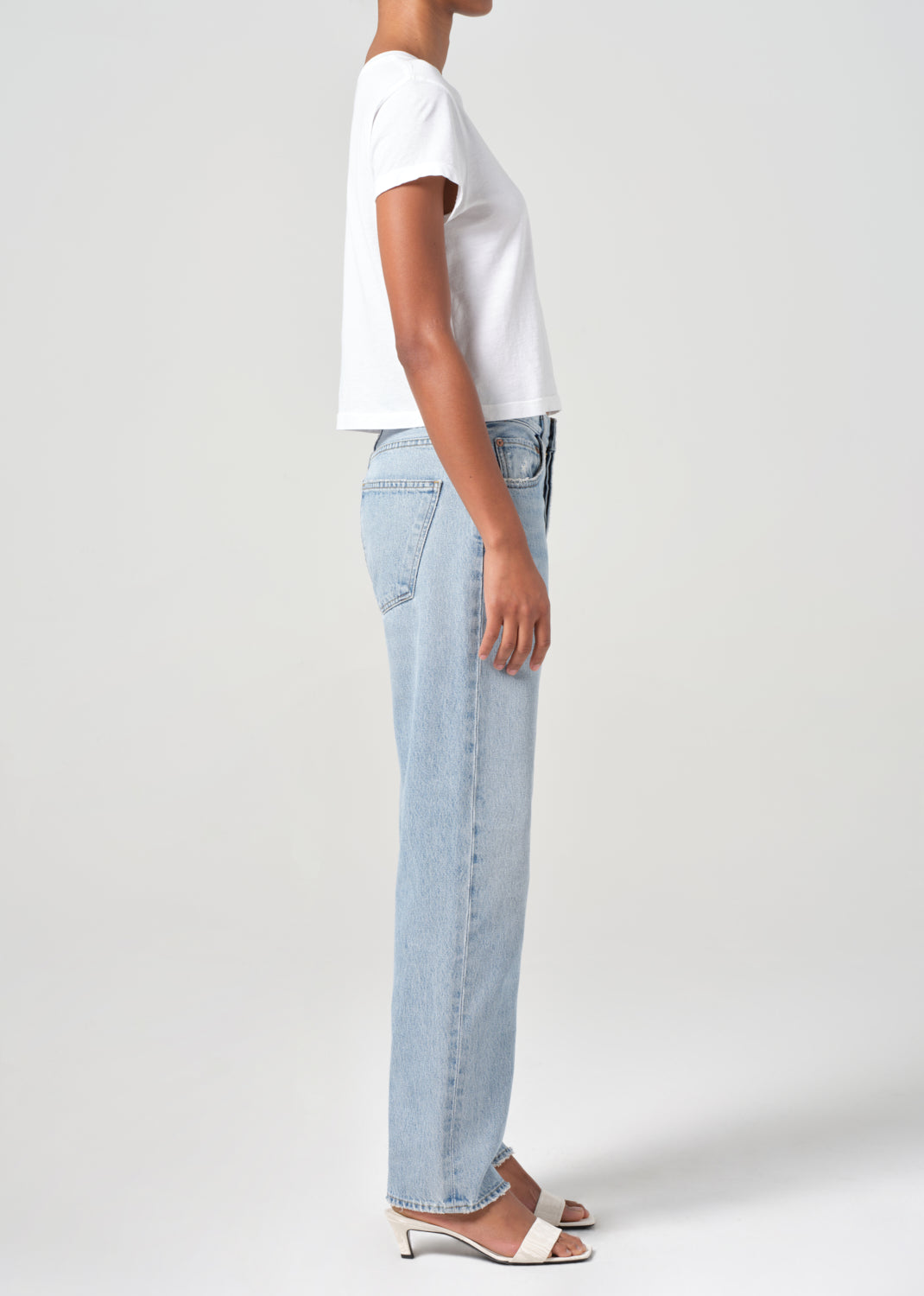 90S Jean Mid Rise Loose Fit in Force side