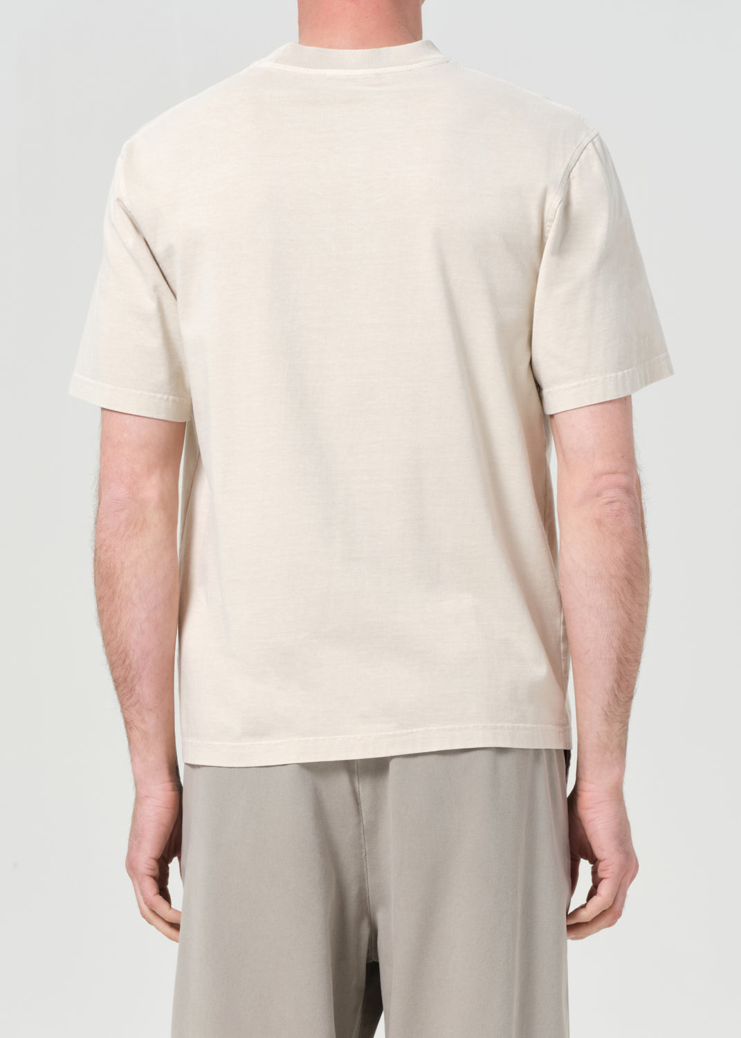 Asha Mock Neck Tee in Brown Rice Back