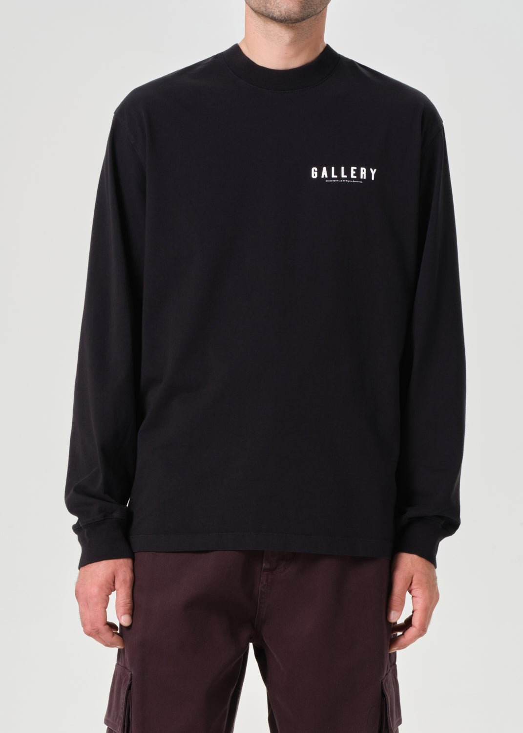 AGOLDE / RSVP Gallery L/S Tee in Black / White