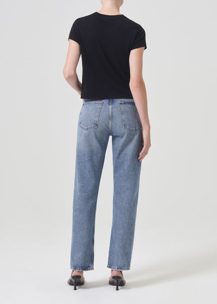 90 s Pinch Waist High Rise Straight in Navigate AGOLDE