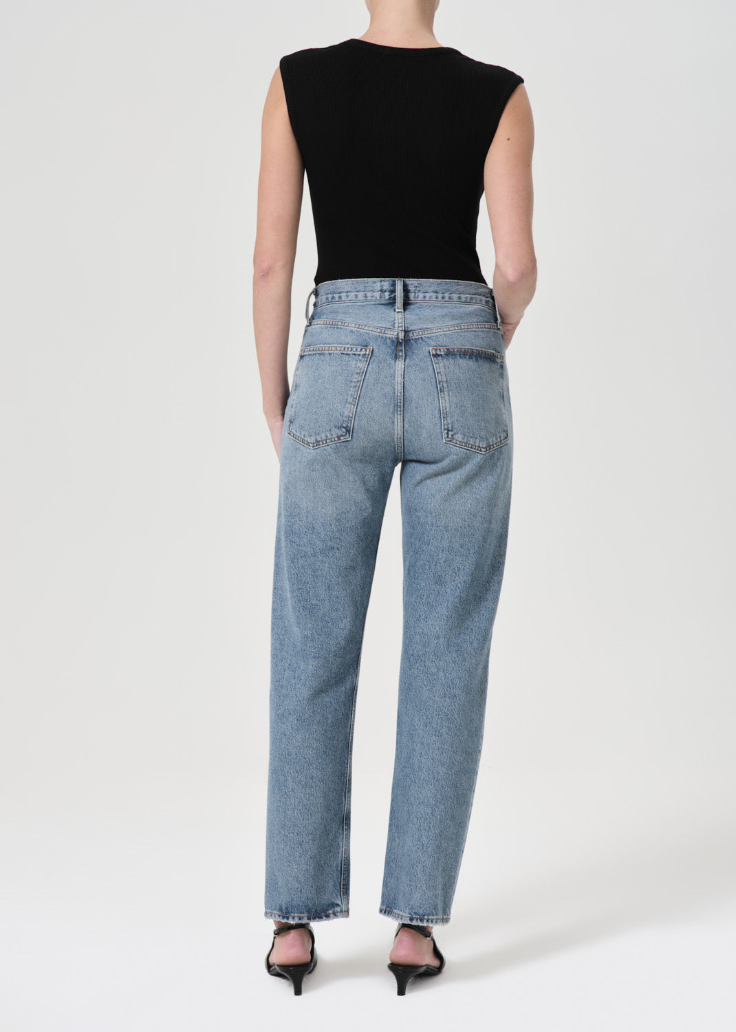 90's Pinch Waist High Rise Straight in Navigate back