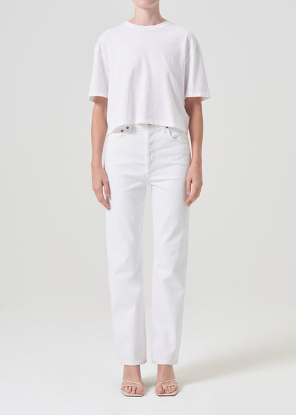 90's Crop Waist in Marshmallow
