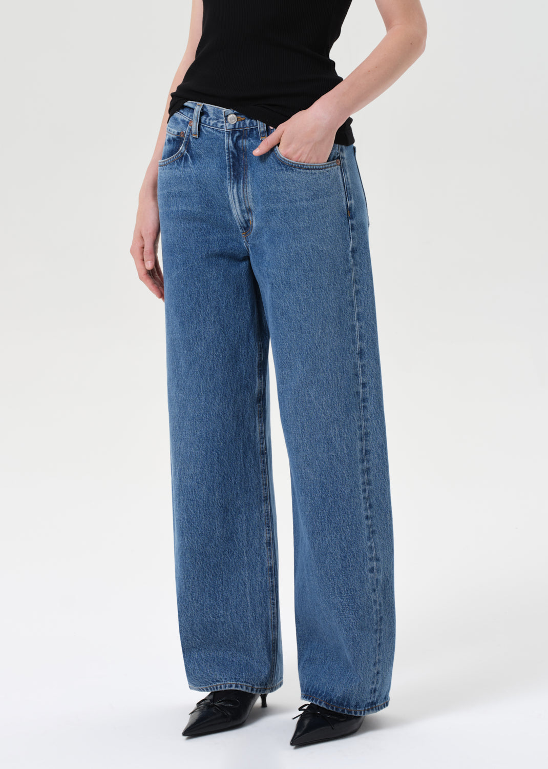 Low Curve Jean in Myth Front