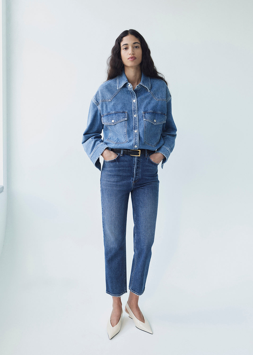 Agolde offers June Sailor Cropped Jeans G30