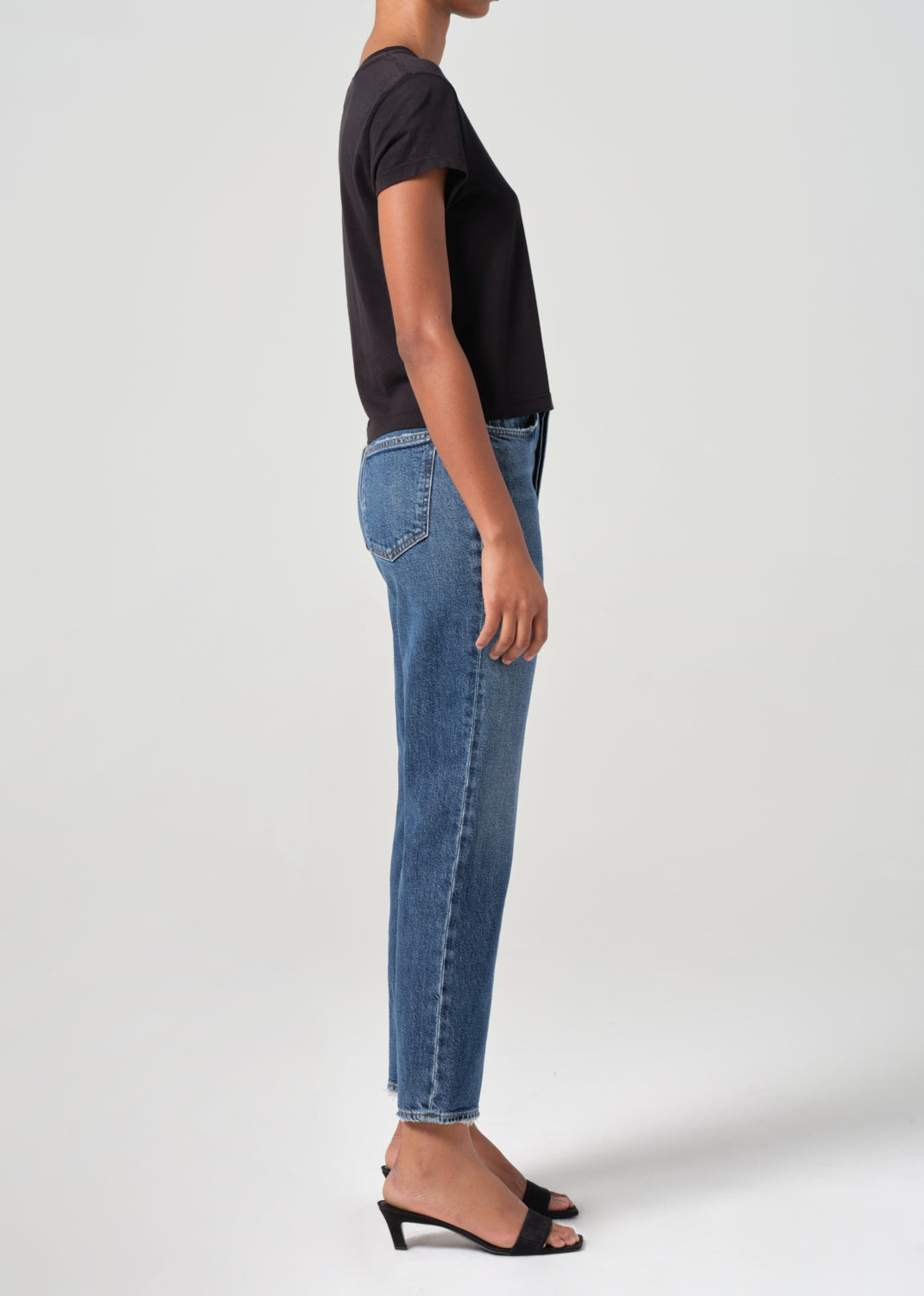 90's Pinch Waist Crop in Solace side