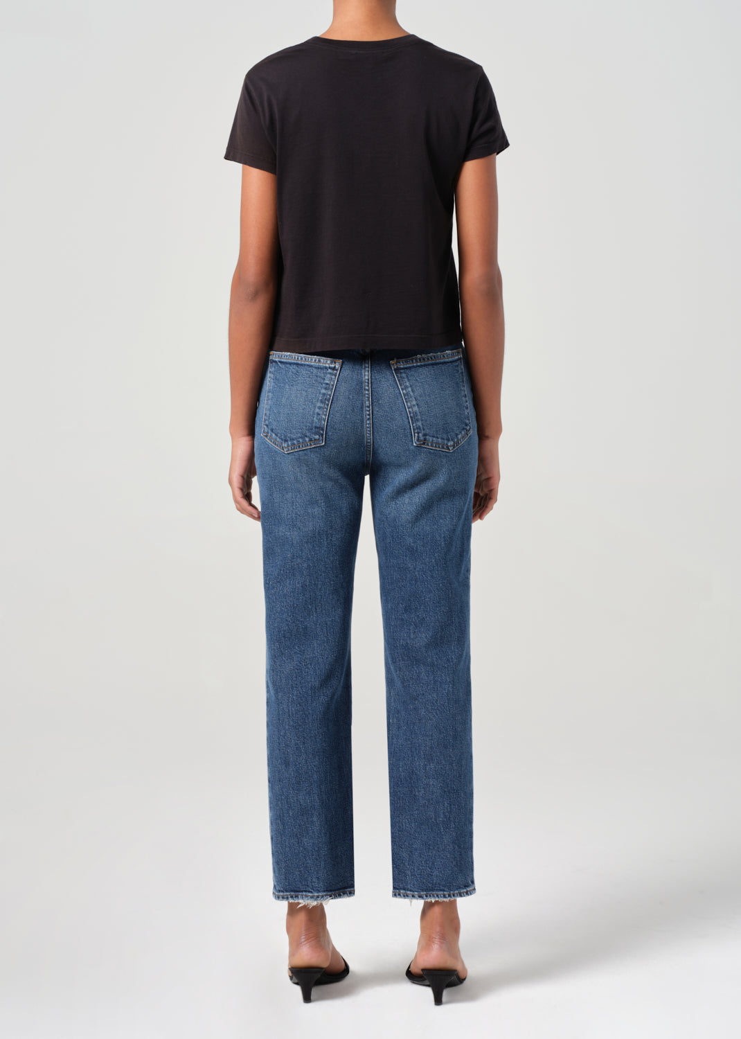 90's Pinch Waist Crop in Solace back