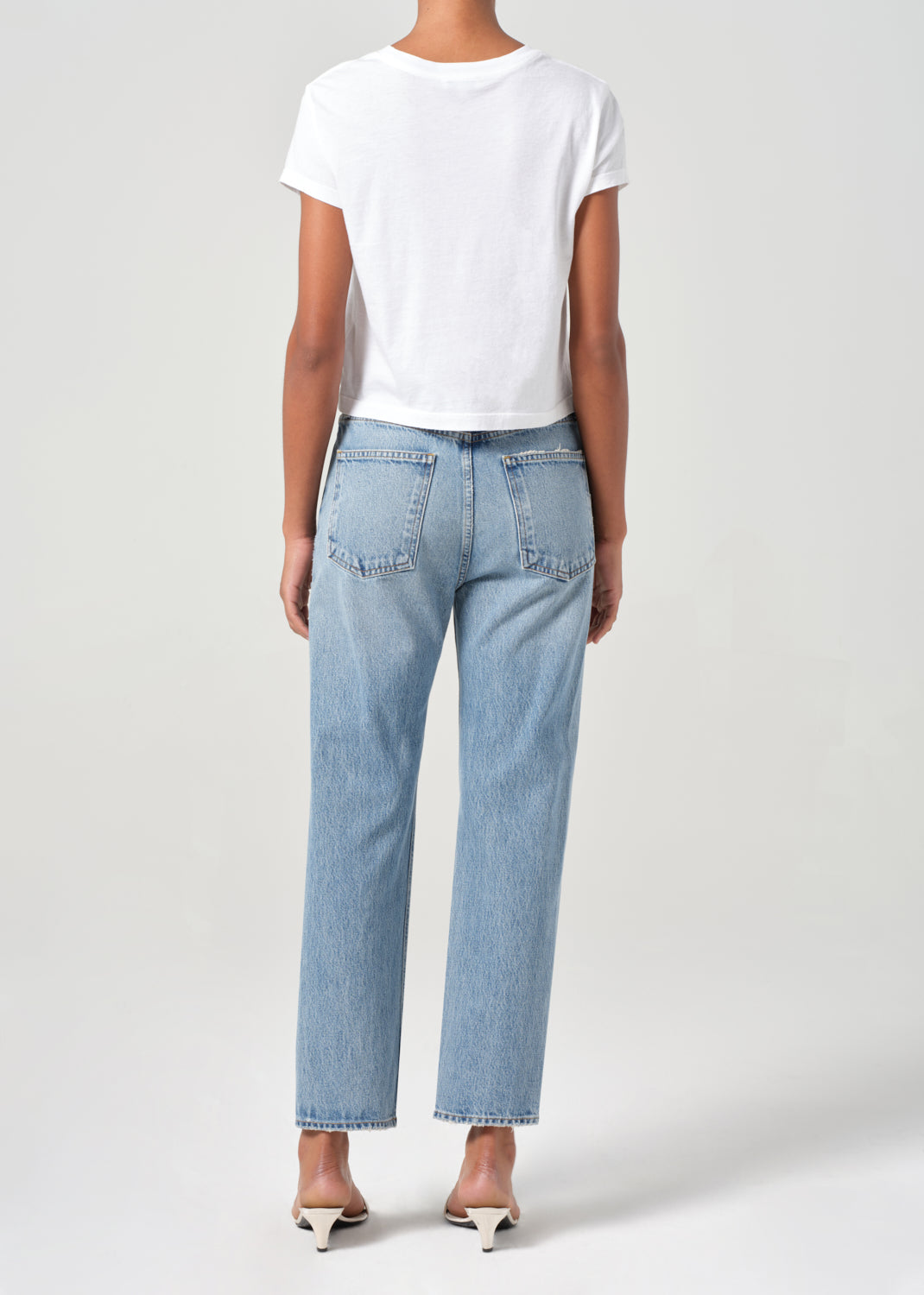 90'S Pinch Waist Crop in Stage back