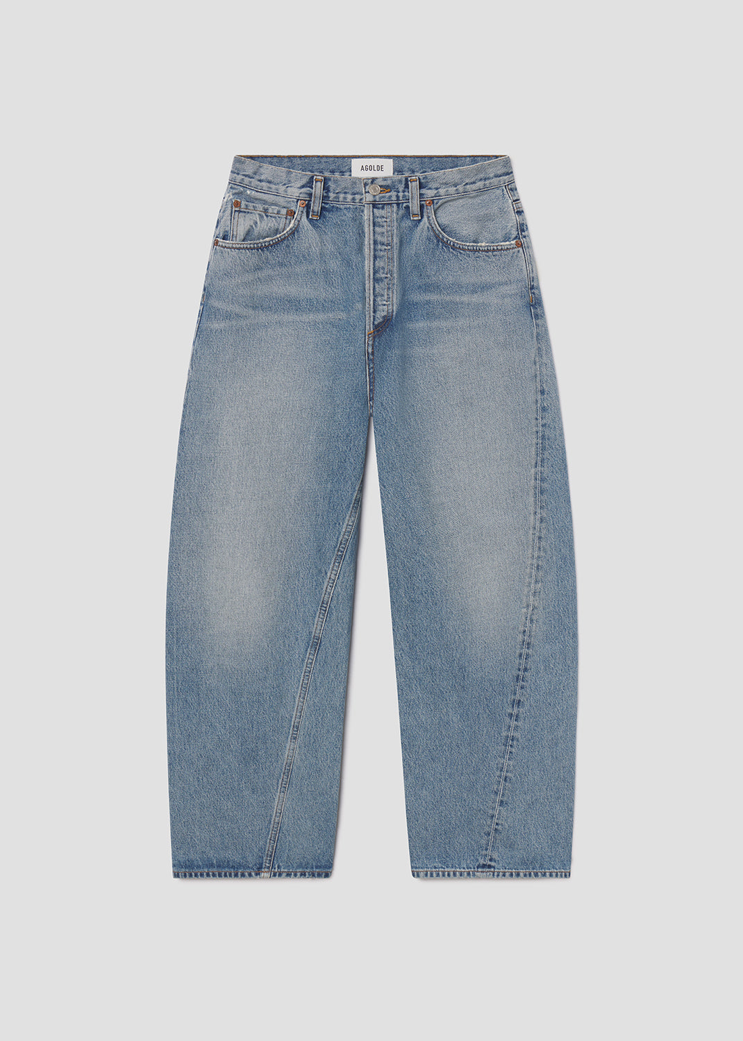 Twist Low Slung Baggy Jean in Stage  Flat