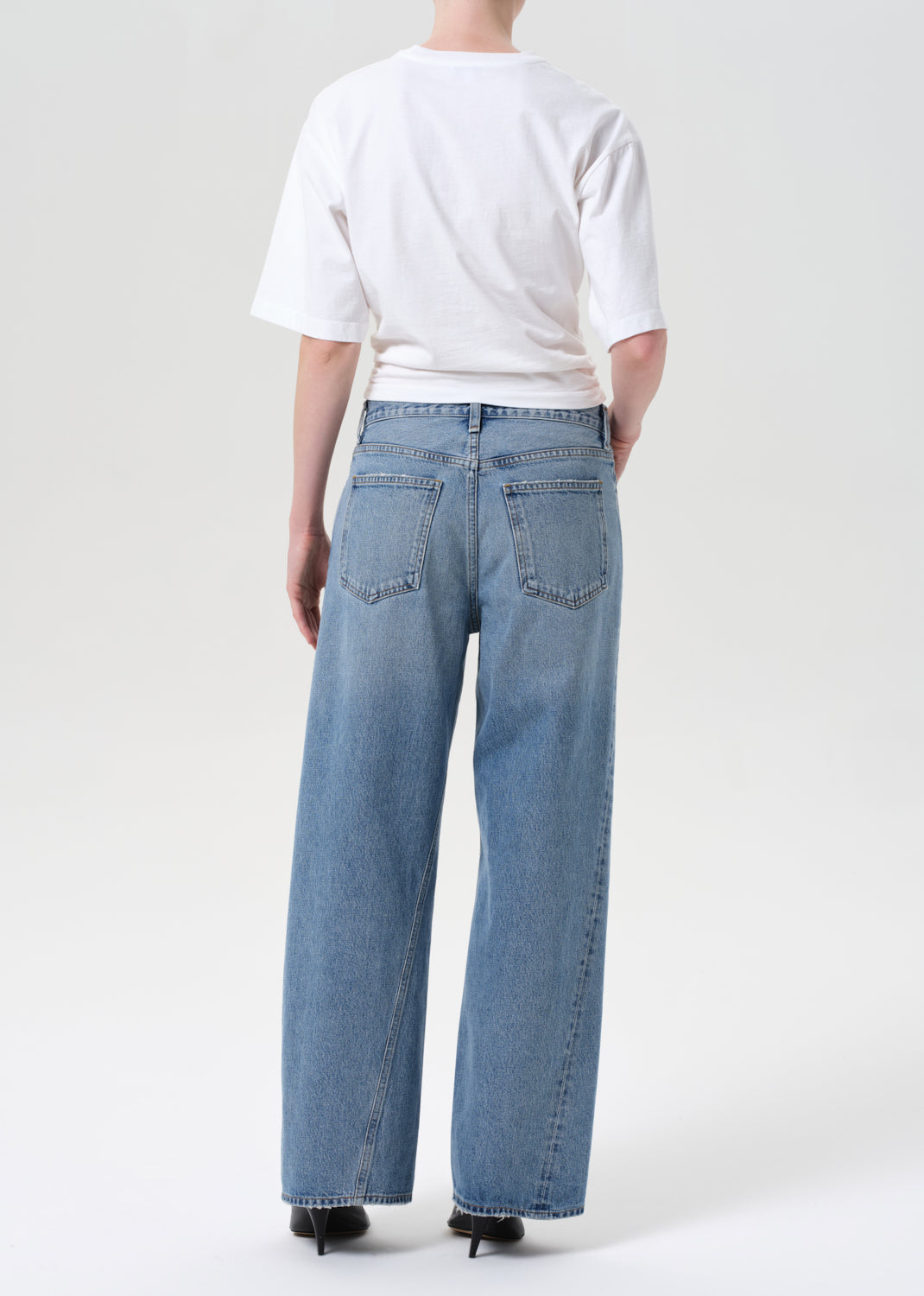 Twist Low Slung Baggy Jean in Stage Back