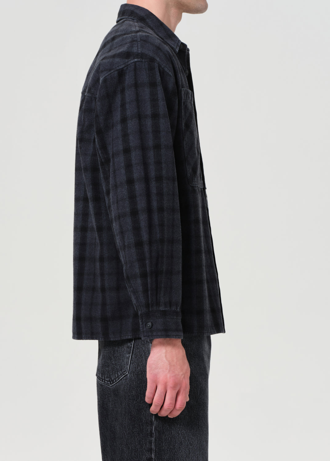 Brennan Shirt in Umbra Check/Mirage