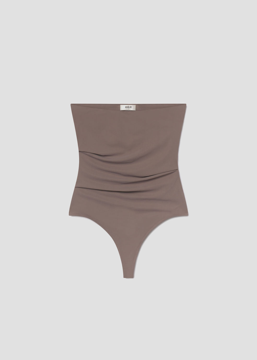 Gwyneth Bodysuit in Taupe Flat