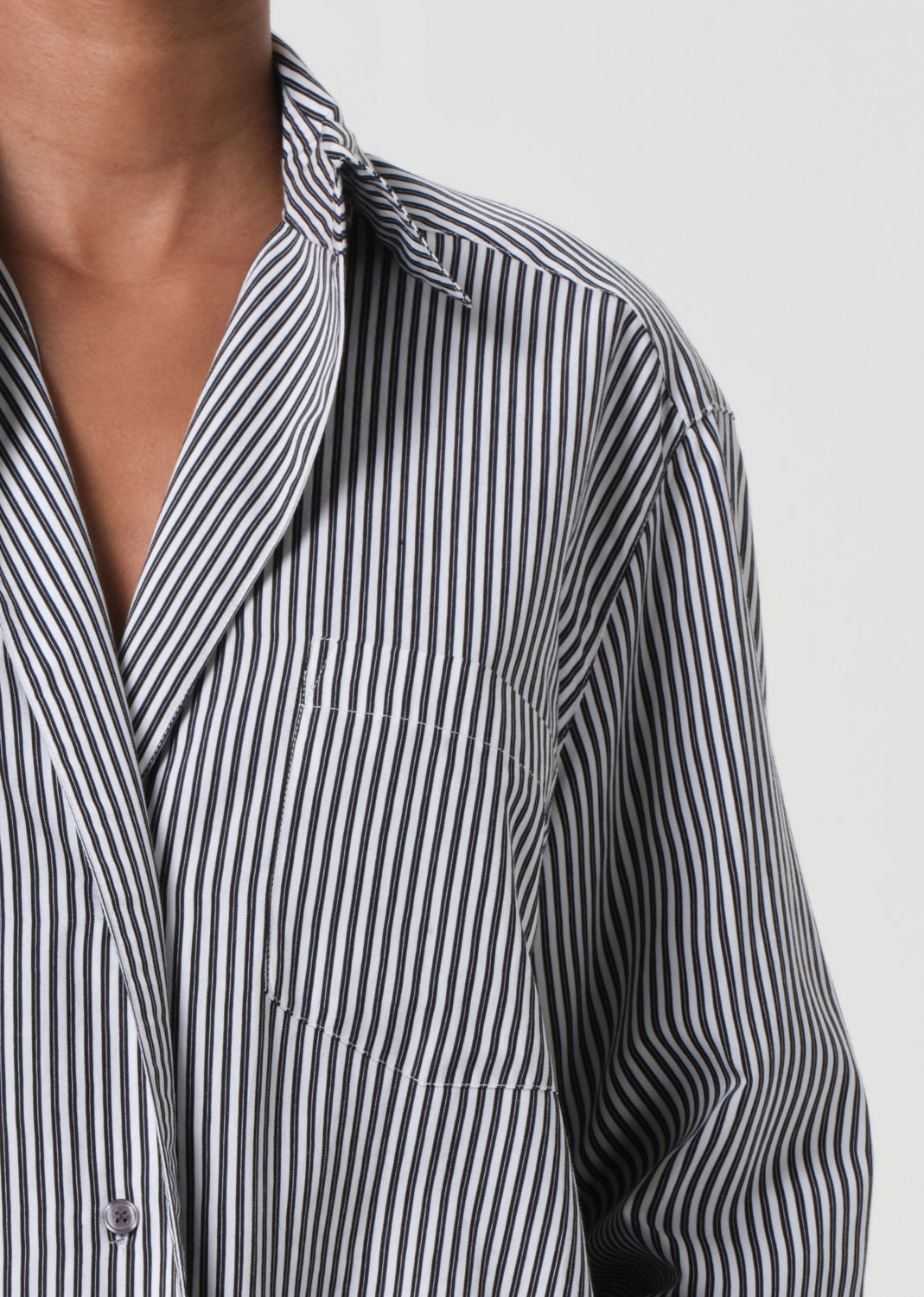 Aris Shirt in Solene Stripe Close Up