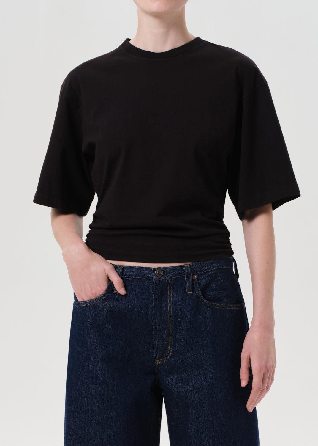 Shari Tee in Black Front