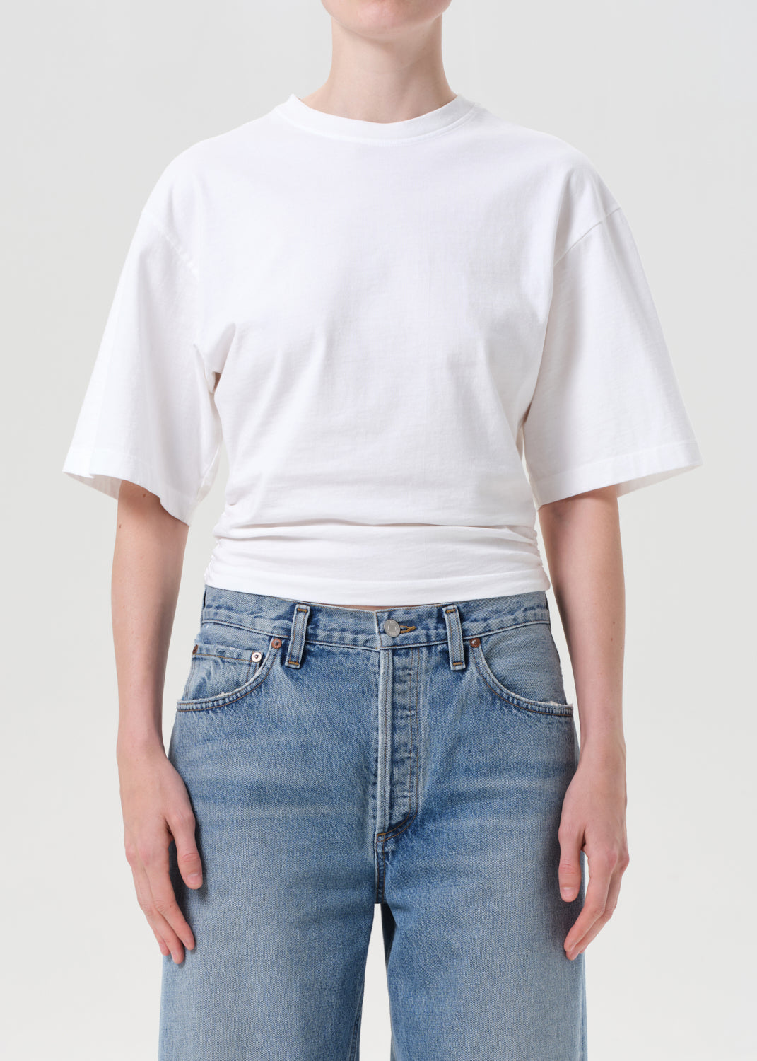 Shari Tee in White Front