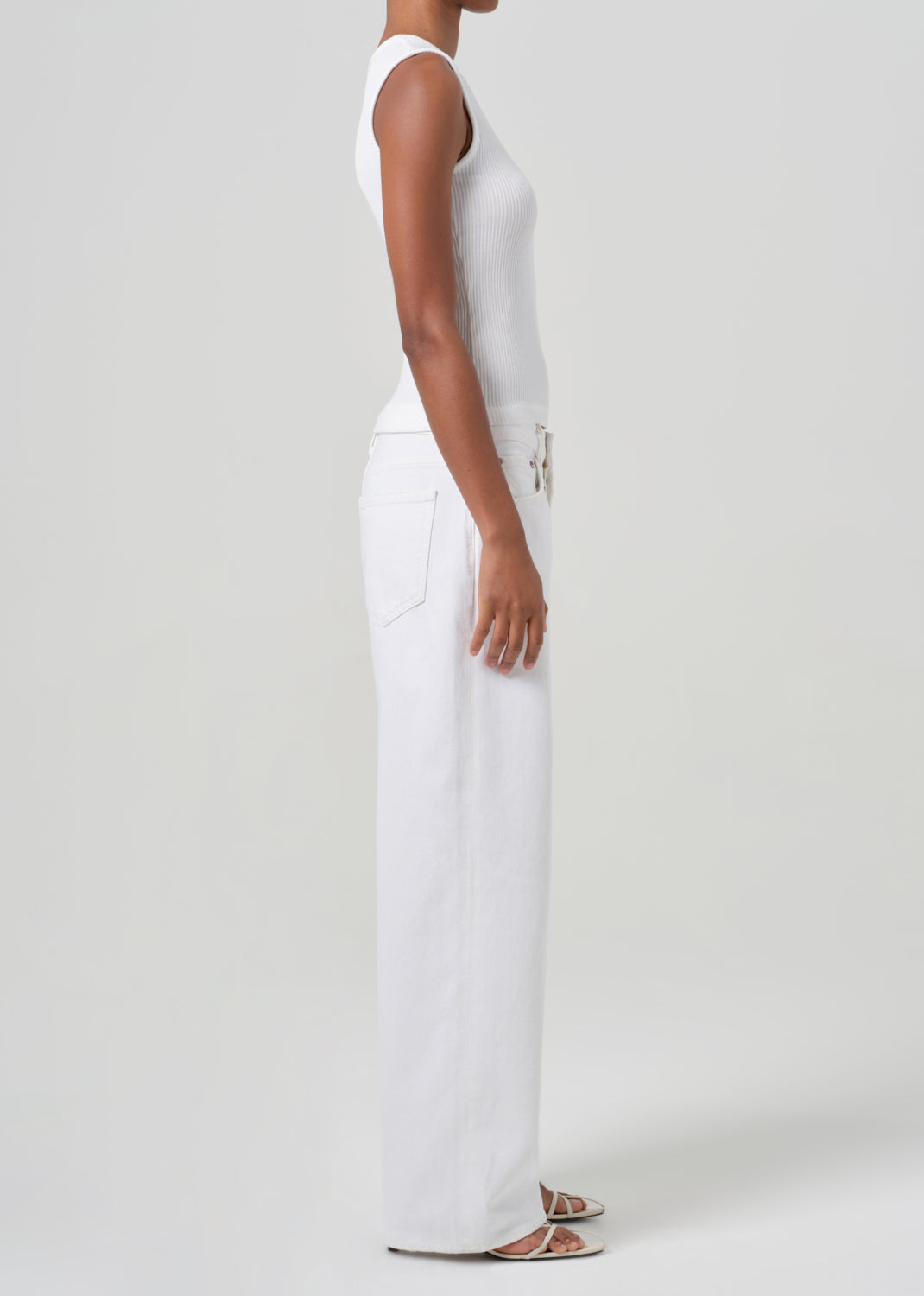 Low Slung Baggy 30.5" in Milkshake side