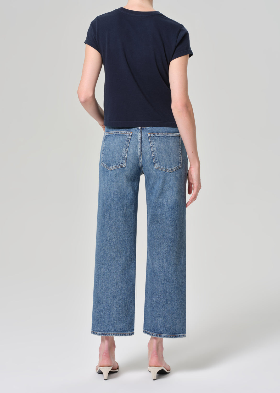 Harper Crop Jean in Moor back