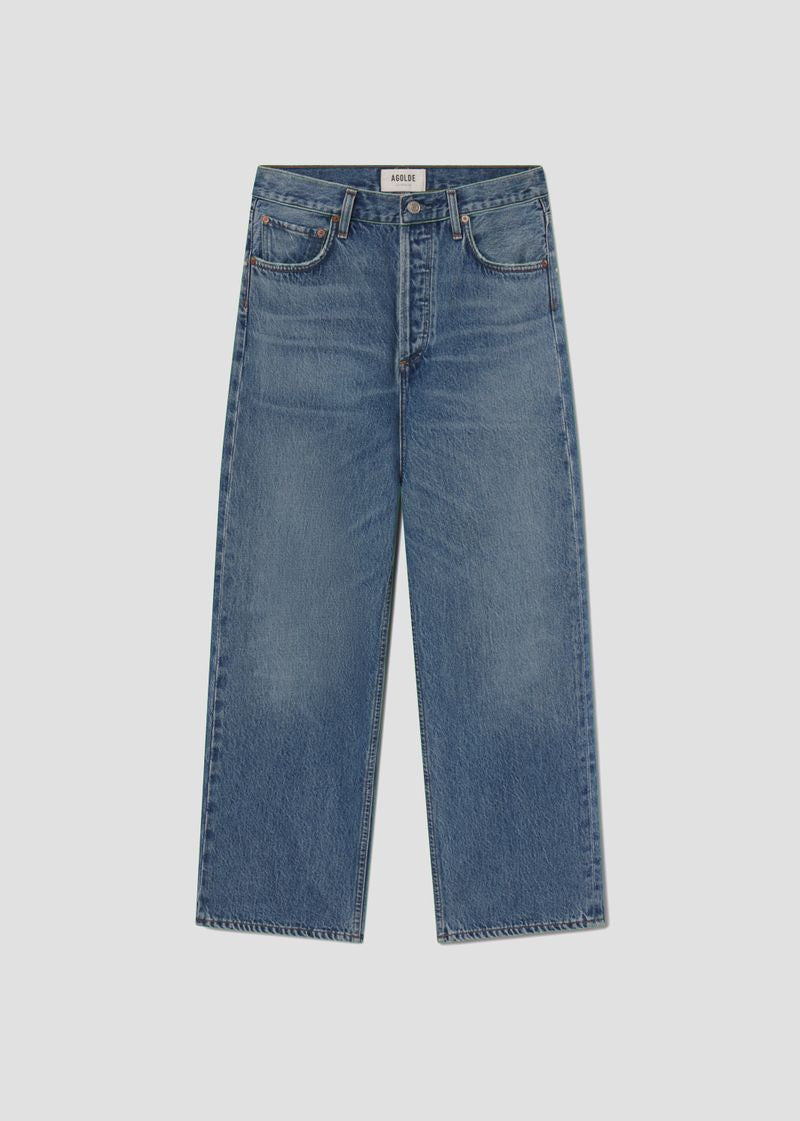 Ren High Rise Wide Leg in Shrine flat