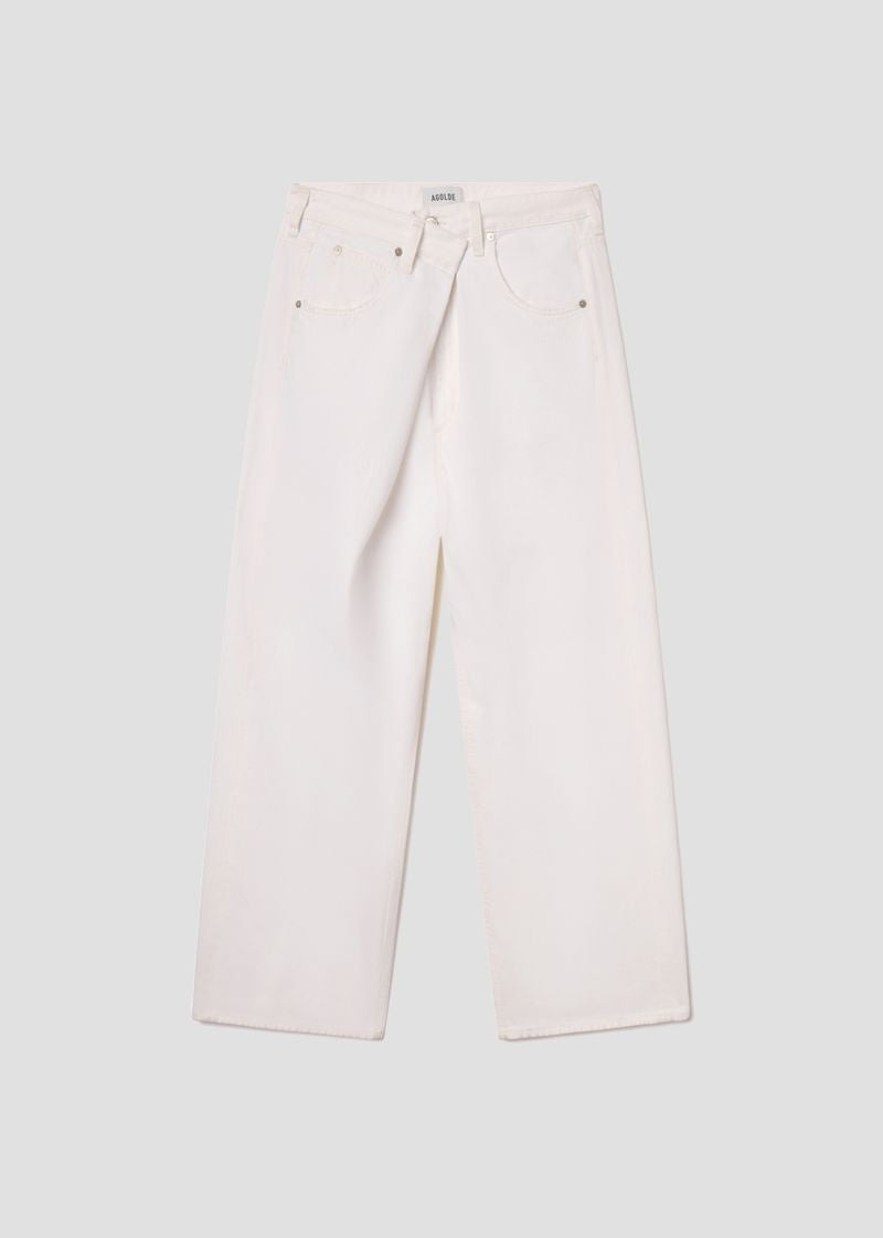 Vana Fold Jean in Milkshake flat
