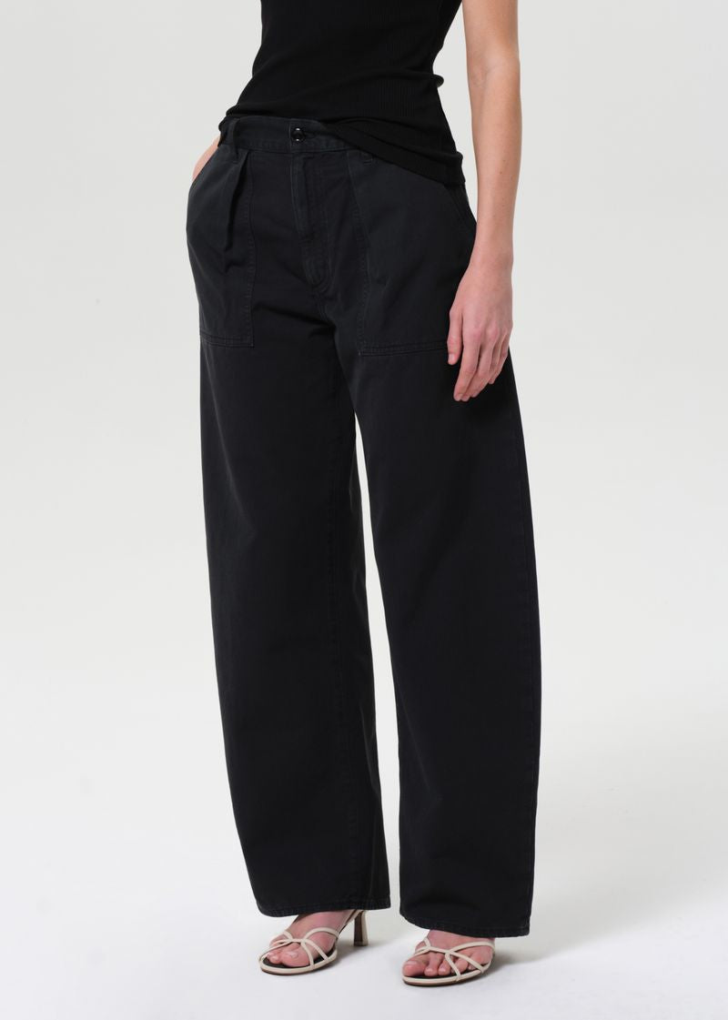 Sefton Pant in Washed Black close up