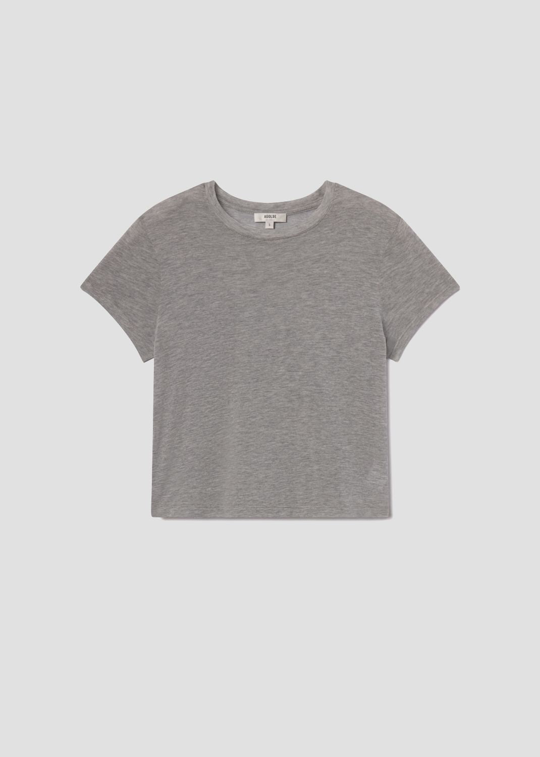 Adine Shrunken Tee in Grey Heather flat