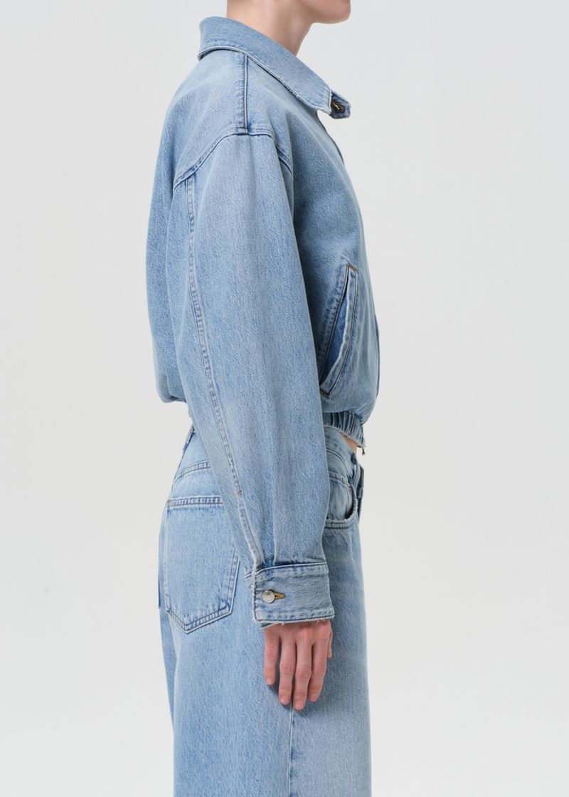Nile Denim Blouson Jacket in Space side