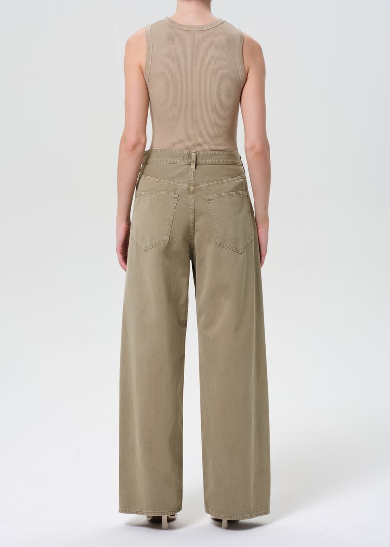 Vana Fold Jean in Myrtle back