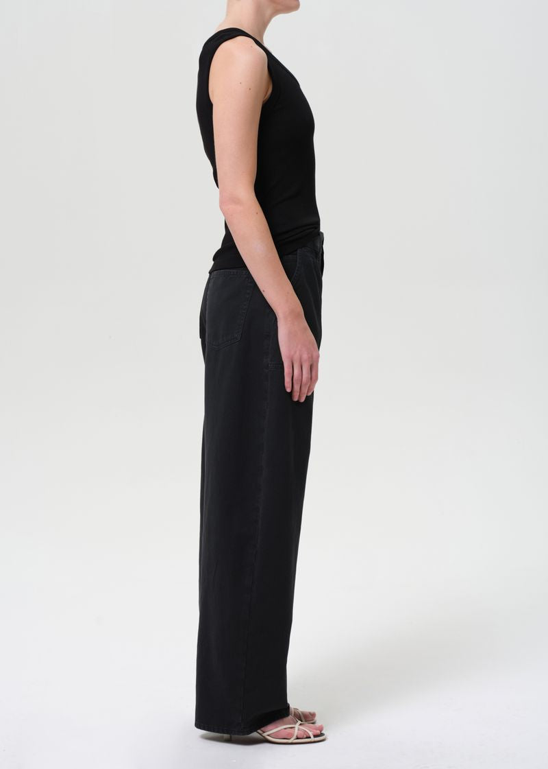Sefton Pant in Washed Black side