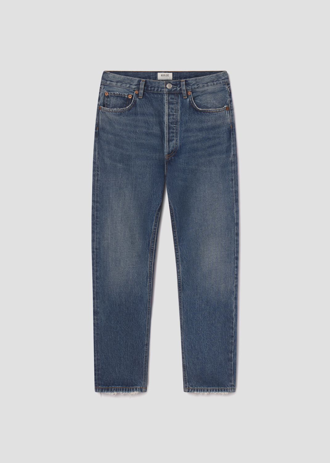 90's Pinch Waist High Rise Straight in Essence flat