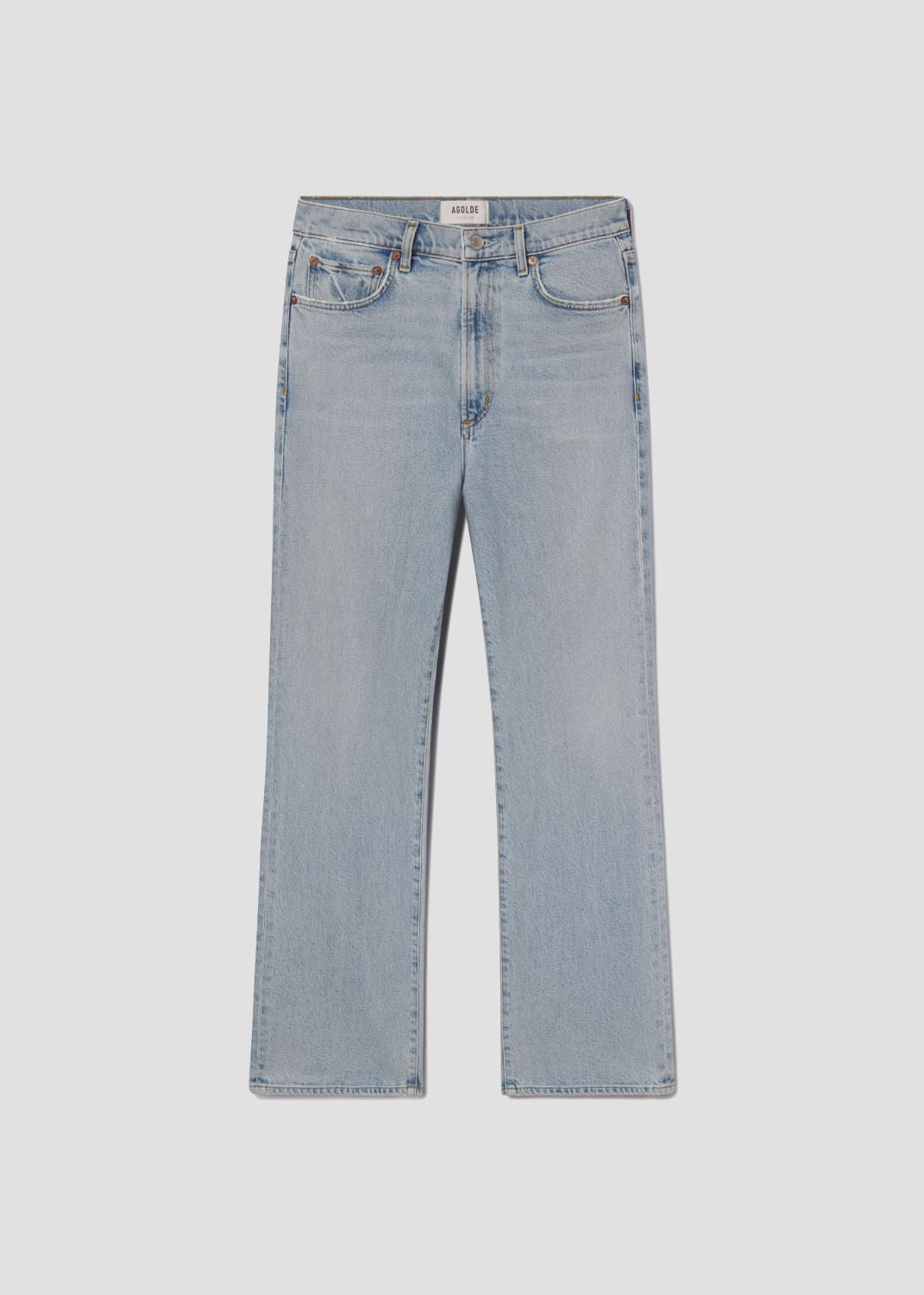 Harper Straight Jean (Stretch) in Beam flat