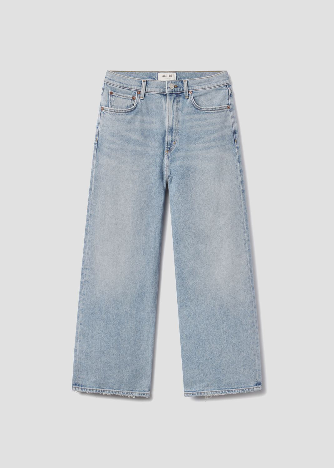 Harper Crop Jean in Formula flat