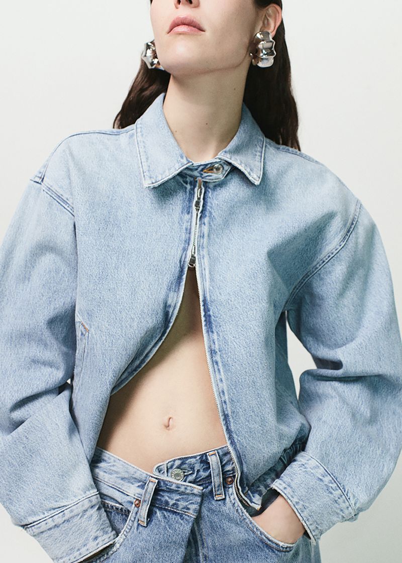 Nile Denim Blouson Jacket in Space mood