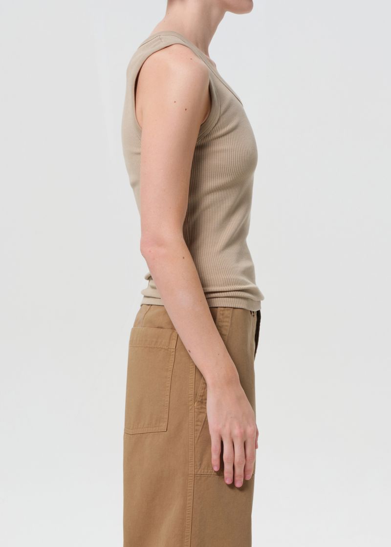 Poppy Scoop Neck Tank in Gum side