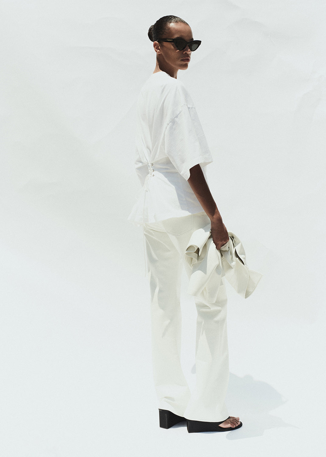 kick boot collagen and ellery tee white