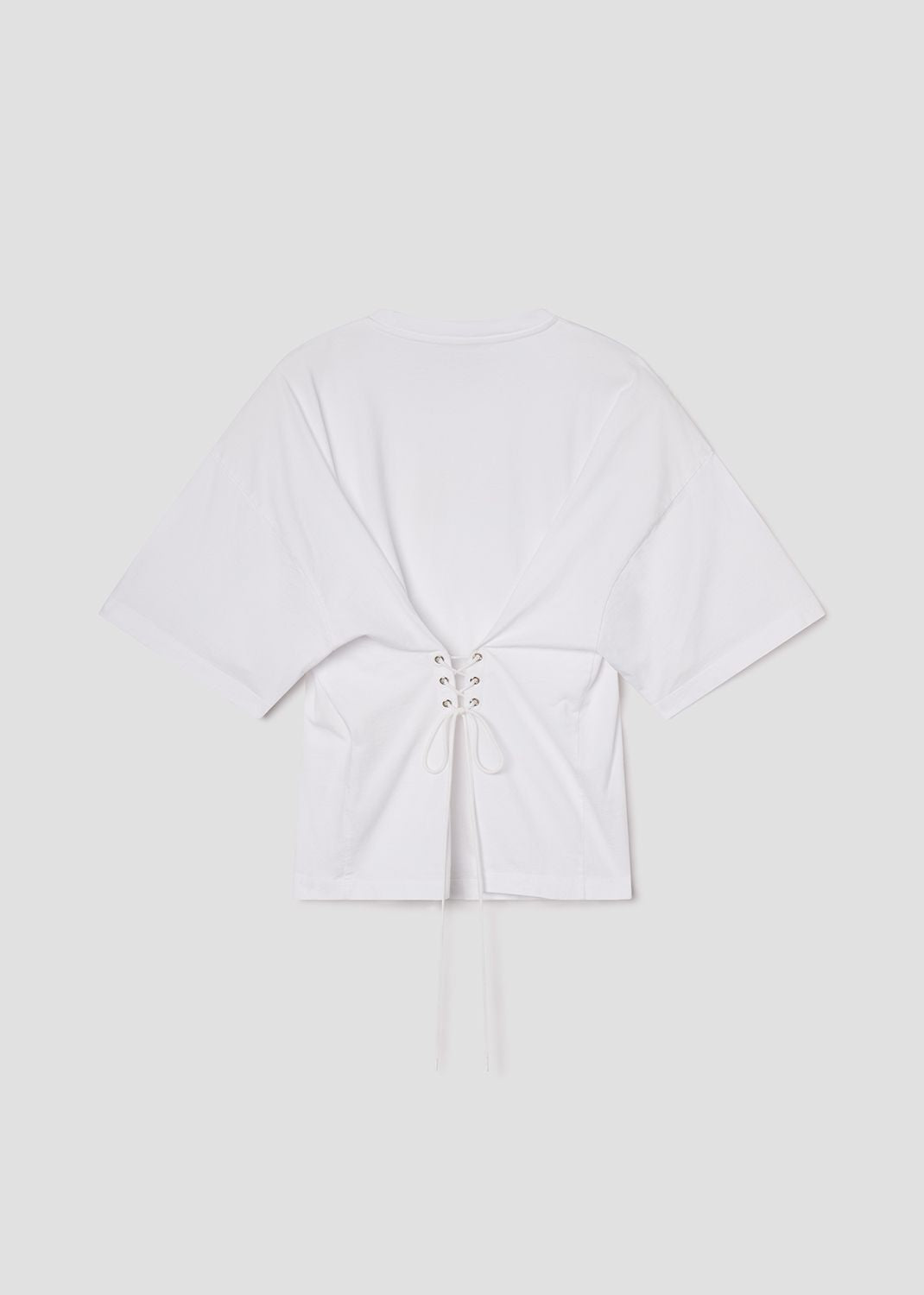 Ellery Tee in White Flat Back