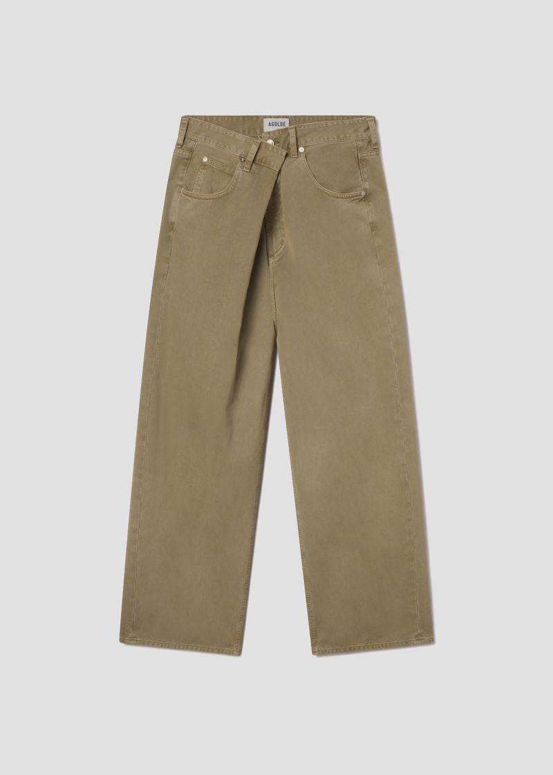 Vana Fold Jean in Myrtle flat