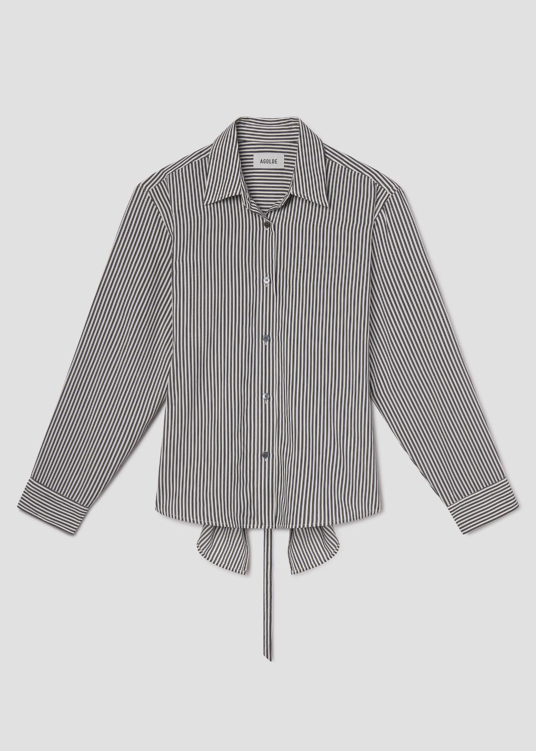 Cinch Shirt in Webb Stripe Flat Front