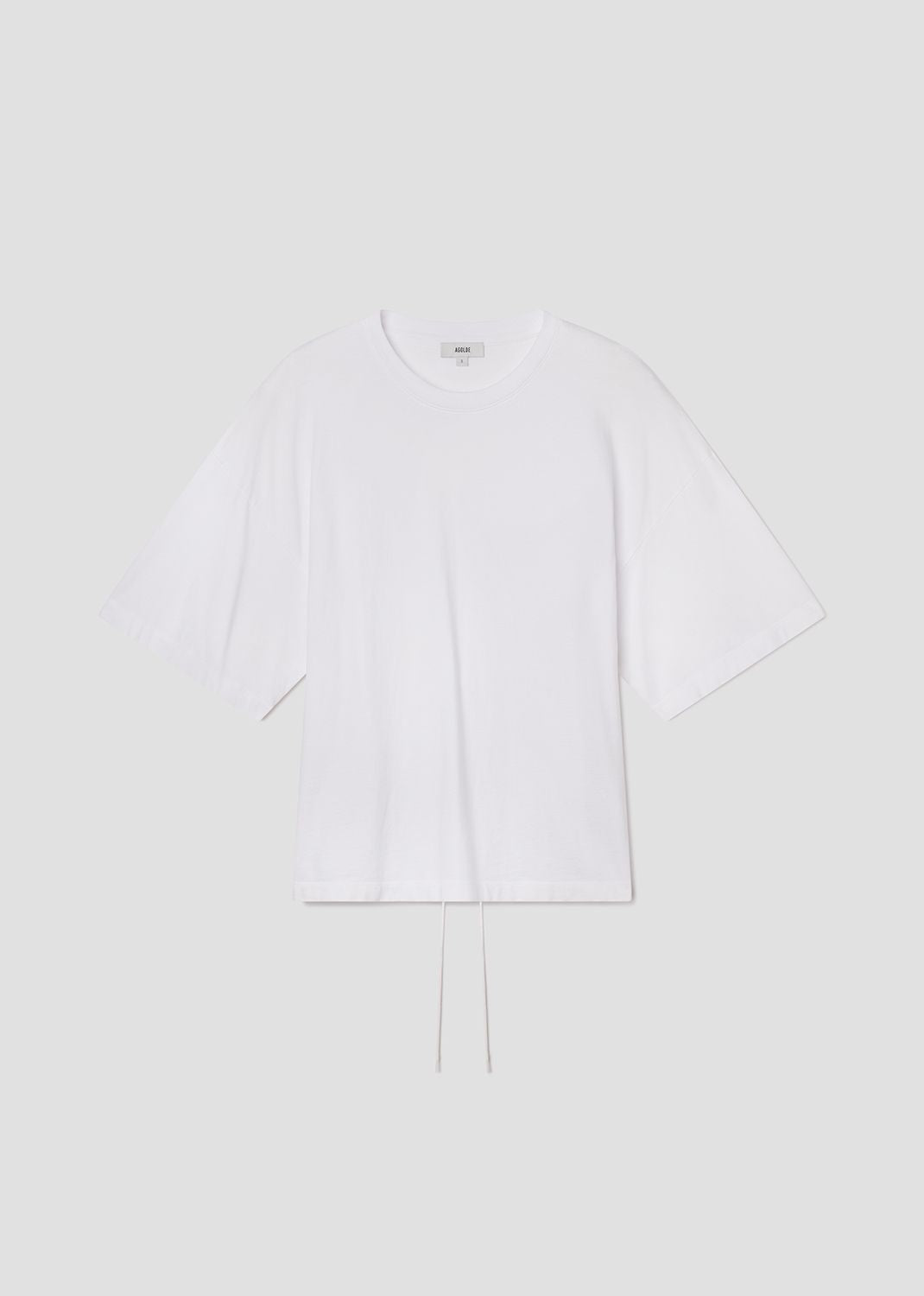 Ellery Tee in White Flat Front