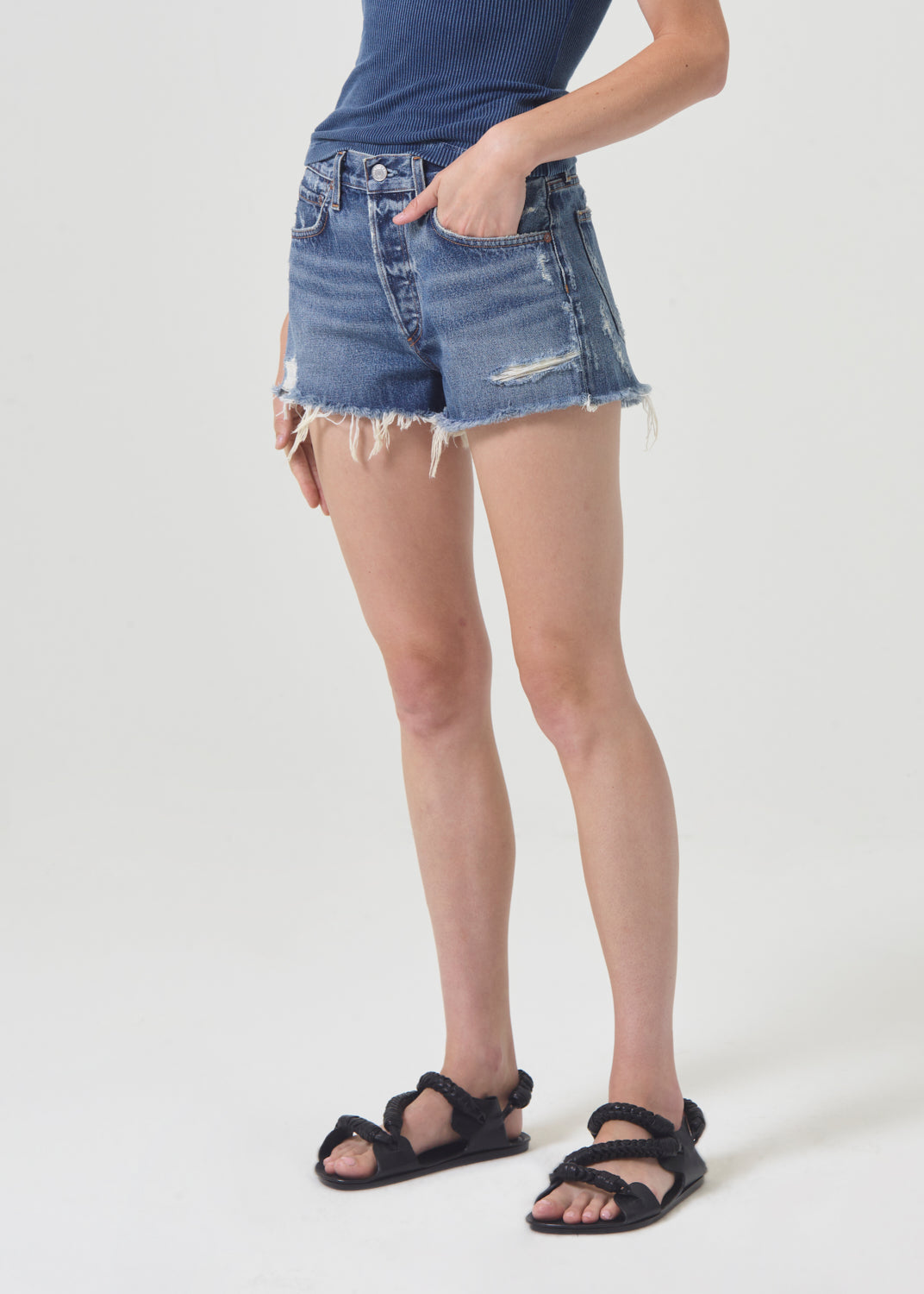 Sun-Kissed Vintage Cut Off Shorts HJ115 main image 1