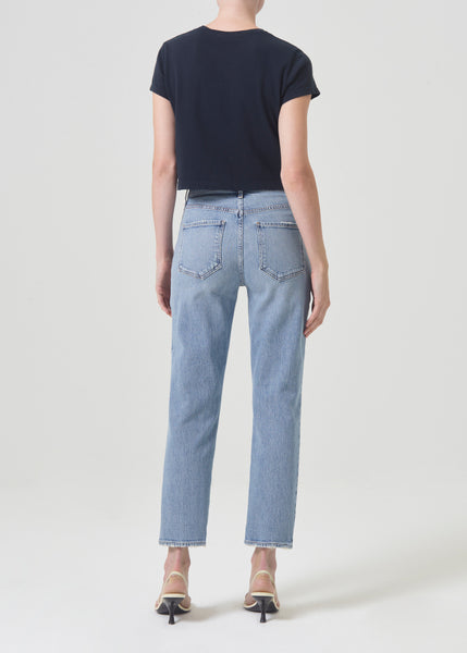 Riley High Rise Straight Crop (Stretch) in Hassle – AGOLDE