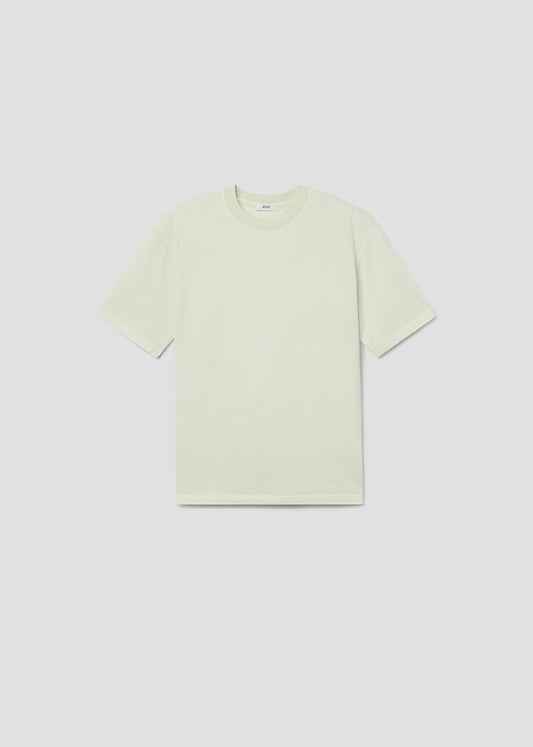 Asha Mock Neck Tee in Mint Cream