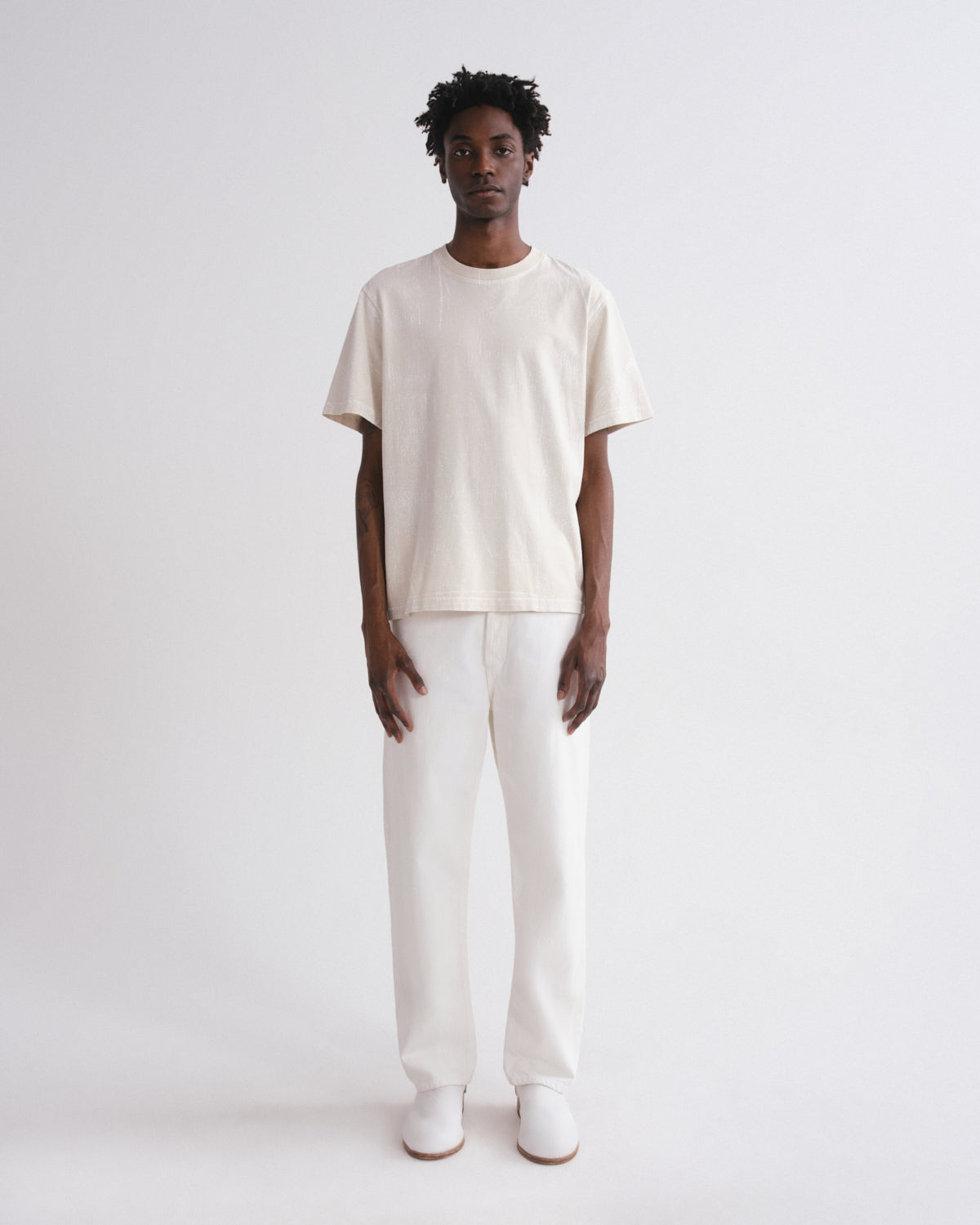 Asha Mock Neck Tee in Tempo