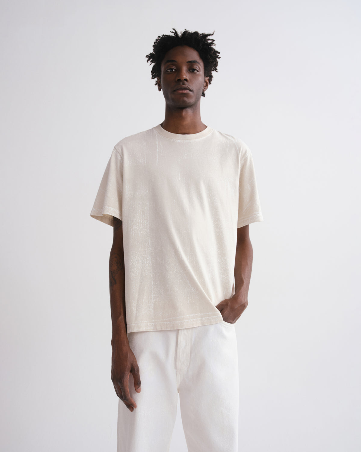 Asha Mock Neck Tee in Tempo