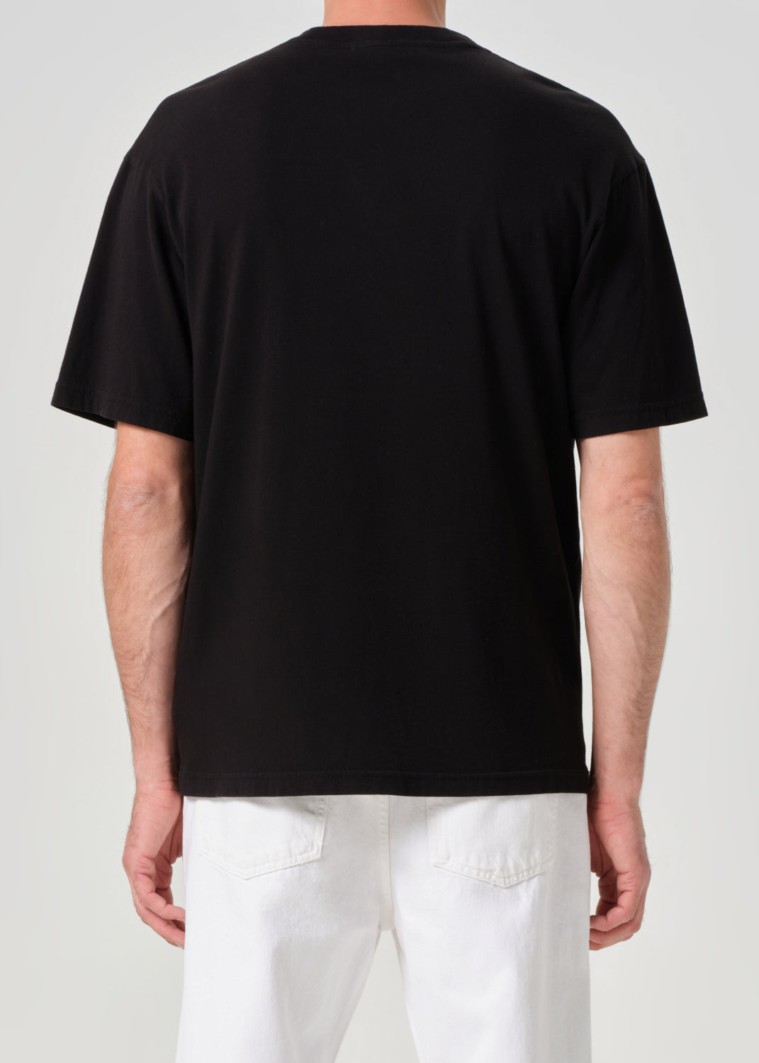 Asha Mock Neck Tee in Black