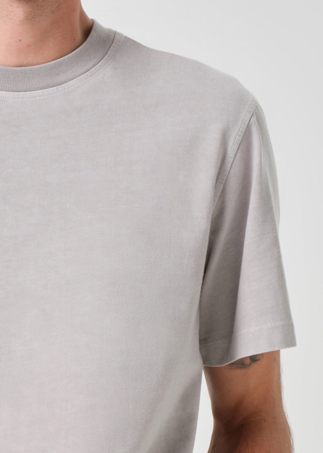 Asha Mock Neck Tee in Reflect