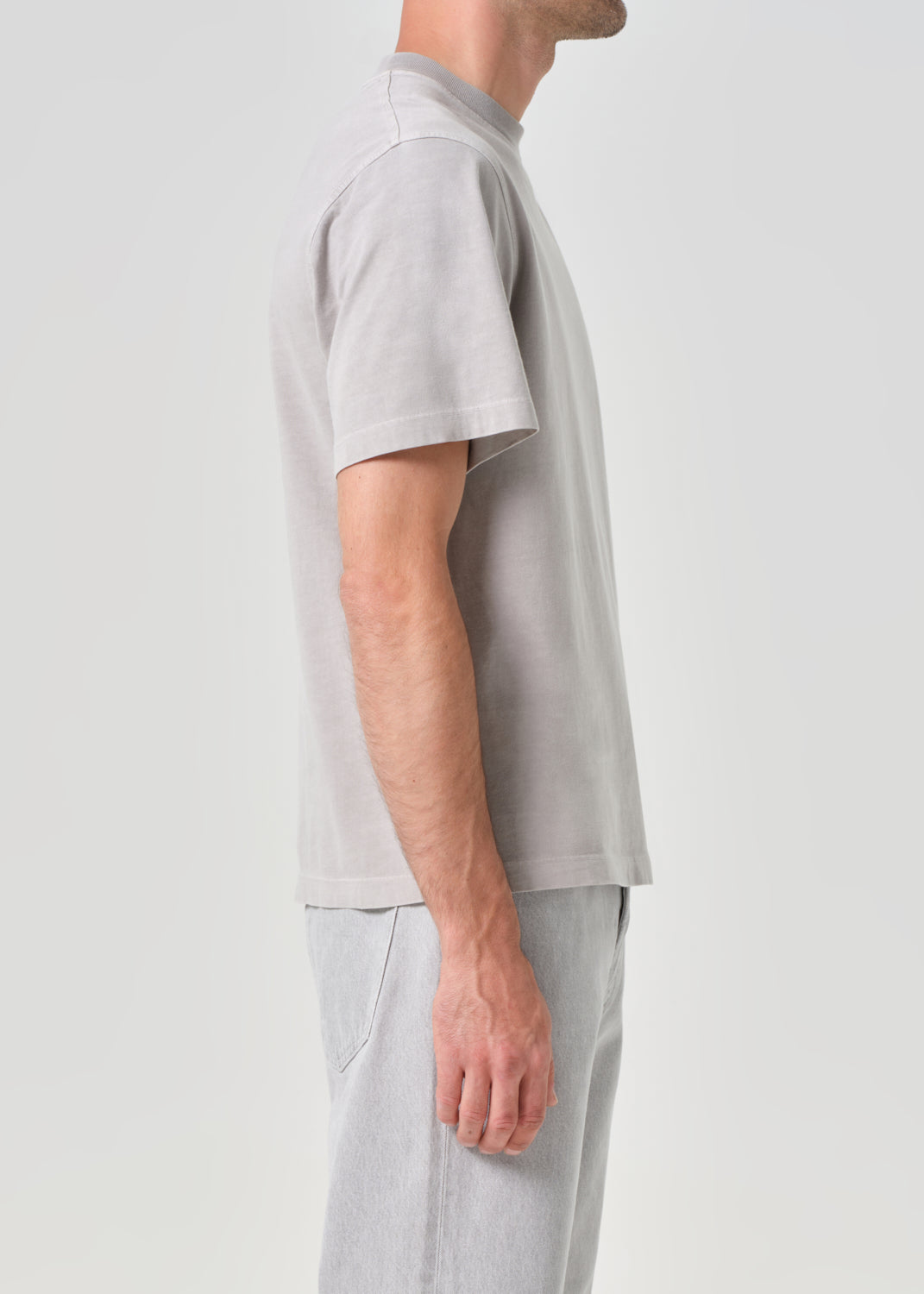 Asha Mock Neck Tee in Reflect