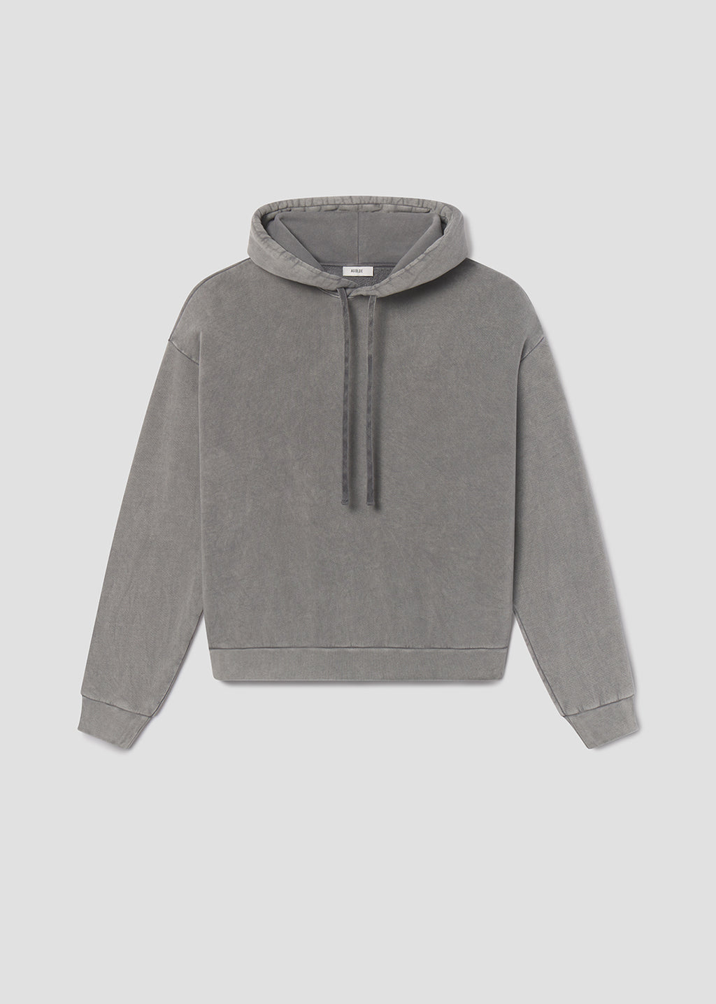 Gray hoodie on a light gray background